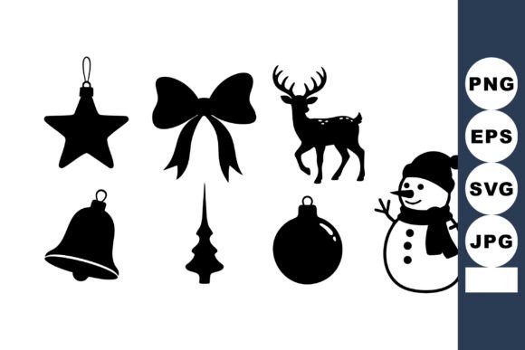 Download Christmas Holiday Decorations Silhouette - Holiday decorations Collection
