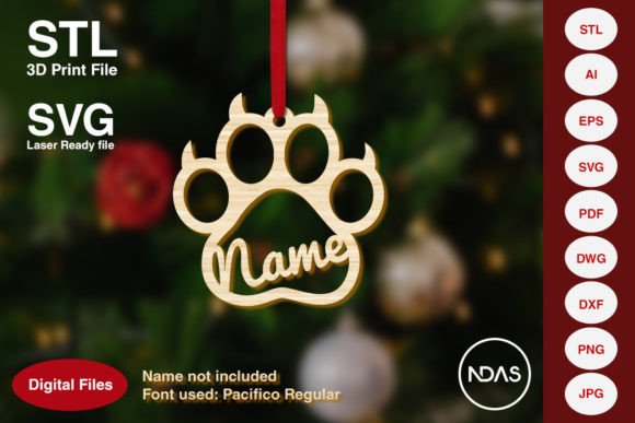 Download Cat Paw Christmas Tree Decoration Plane - Christmas Collection