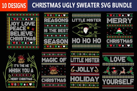 Download Christmas Ugly Sweater Svg Bundle - Christmas Collection