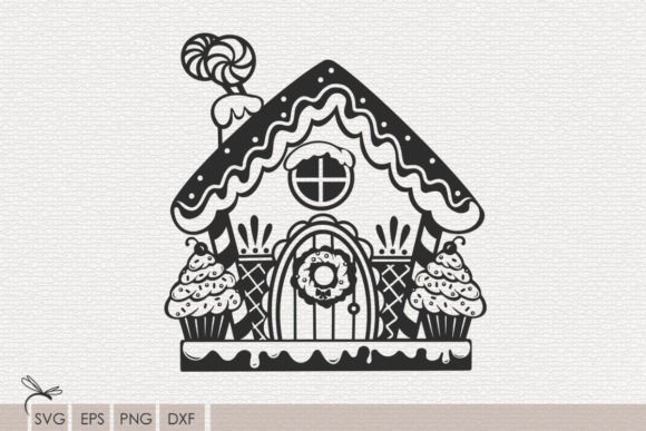Download Gingerbread House Svg Files for Cricut - Gingerbread house Collection