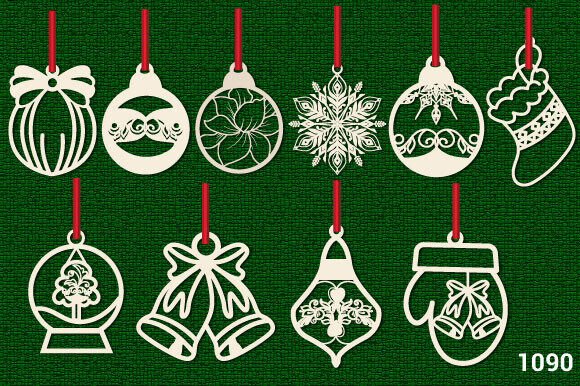 Download Christmas Wooden Ornament SVG Bundle1090 - Christmas Collection