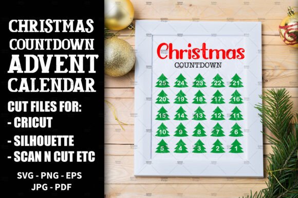 Download Christmas Countdown, Advent Calendar SVG - Christmas Collection
