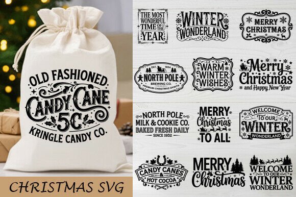 Download Vintage Christmas Svg Bundle - Christmas Collection