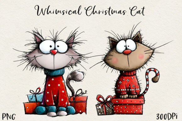 Download Cute Christmas Cat PNG - Christmas Collection