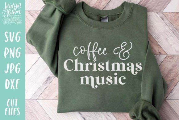 Download Coffee and Christmas Music SVG - Christmas Collection