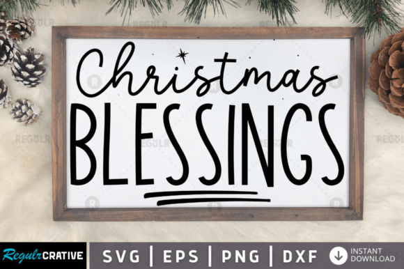 Download FREE Christmas Blessings Svg Design - Christmas Collection