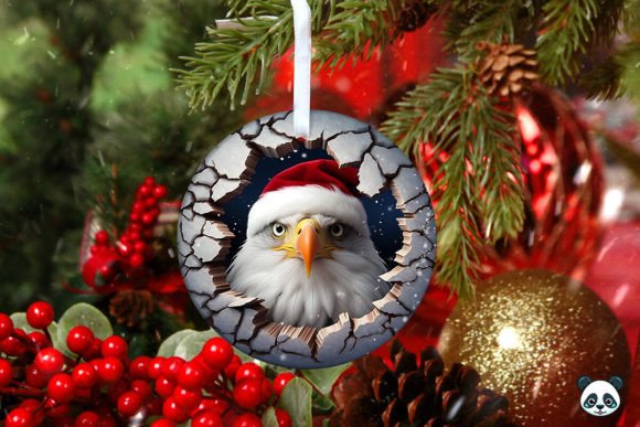 Download Bald Eagle 3D Christmas Ornament 1 - Christmas Collection