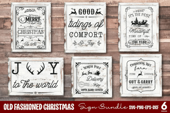 Download Old Farmhouse Christmas Sign SVG Bundle - Christmas Collection