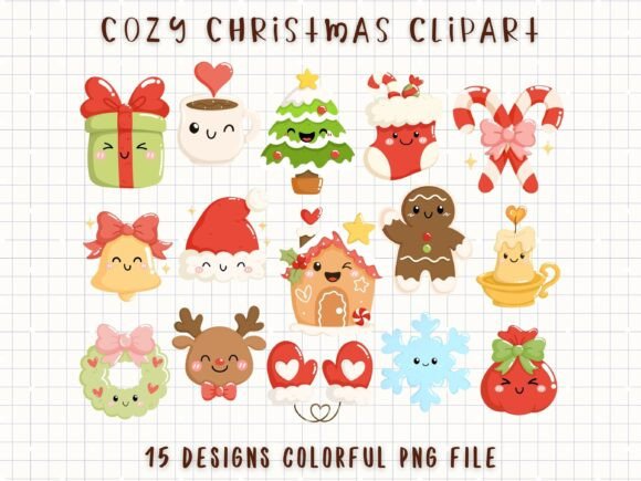Download Cozy Christmas Clipart Cute Holiday PNG - Christmas Collection