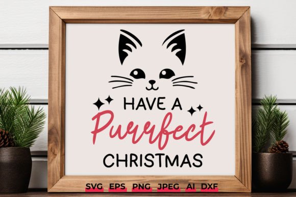 Download Have a Purrfect Christmas Cat Xmas SVG - Christmas Collection