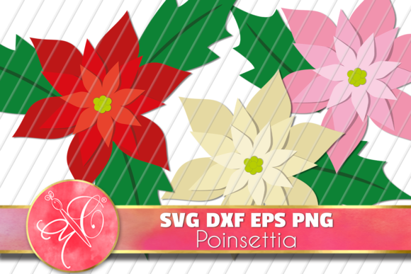 Download Christmas Flowers, Poinsettia SVG Files - Christmas Collection