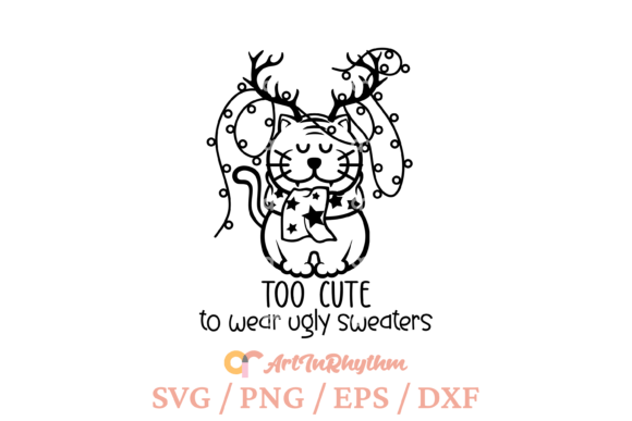 Download Too Cute to Wear Ugly Christmas Shirt - Christmas Collection