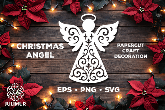 Download Christmas Angel Papercut SVG - Christmas Collection