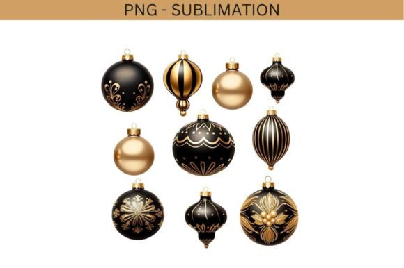 Download Black Christmas Ball Ornaments - Christmas Collection