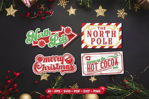 Download Christmas Sign Lasercut Bundle - Christmas Collection