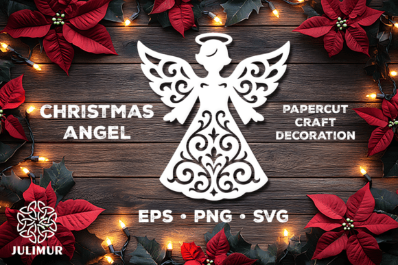 Download Christmas Angel Papercut SVG - Christmas Collection