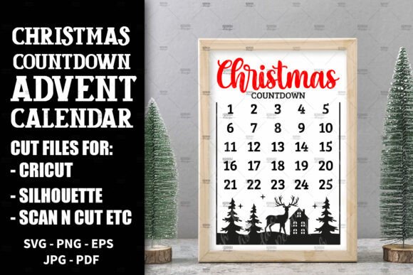 Download Christmas Countdown, Advent Calendar SVG - Christmas Collection
