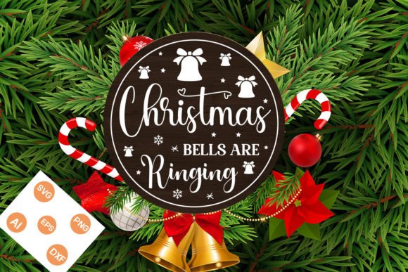 Download Christmas Bells Are Ringing Round Sign S - Christmas Collection
