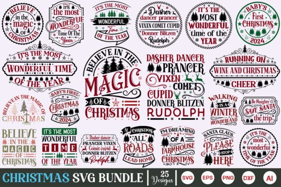 Download Farmhouse Christmas Sign SVG Bundle - Christmas Collection