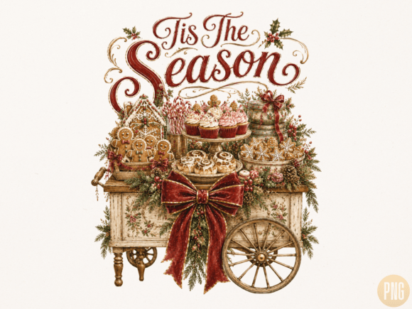 Download Tis the Season Vintage Christmas Market - Christmas Collection