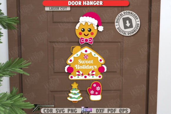 Download Christmas Door Hanger Laser Cut | Xmas - Christmas Collection