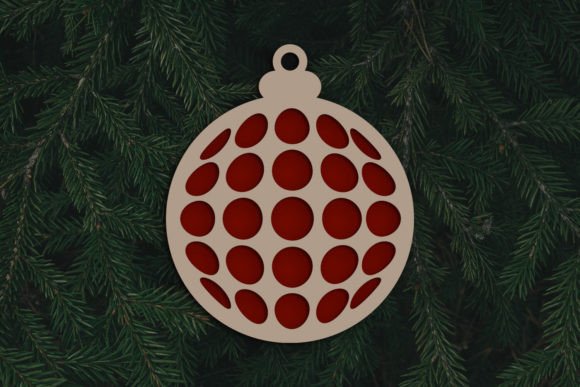 Download Layered Christmas Bauble with Dots SVG - Christmas Collection