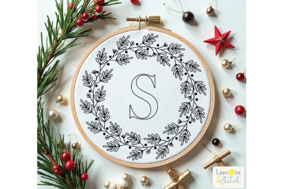 Download Letter a to Z: Christmas Pine Wreath - Christmas Collection