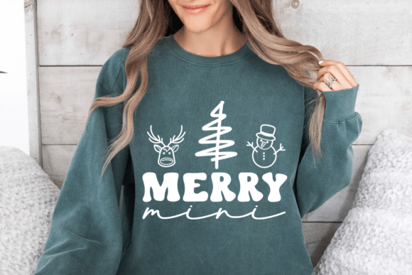 Download Merry Mini SVG, Kids Christmas Shirt SVG - Christmas Collection