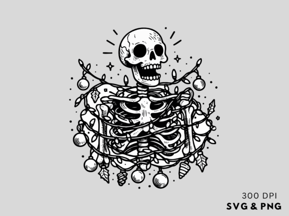 Download Funny Christmas Skeleton SVG PNG - Christmas Collection