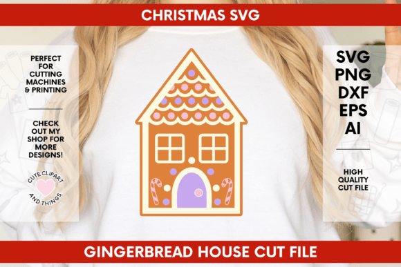 Download Gingerbread House SVG | Christmas SVG - Gingerbread house Collection