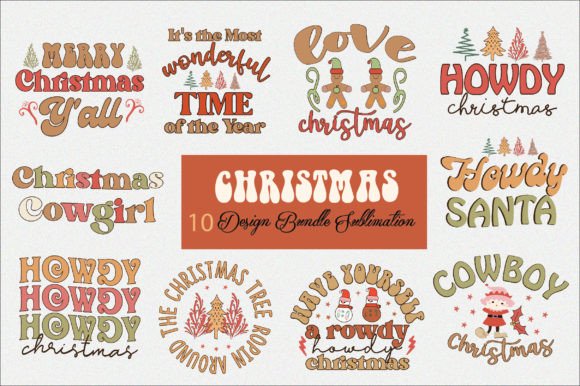 Download Retro Western Christmas SVG Bundle - Christmas Collection