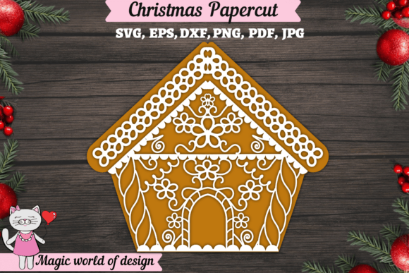 Download Christmas Gingerbread House Svg, Layered - Gingerbread house Collection