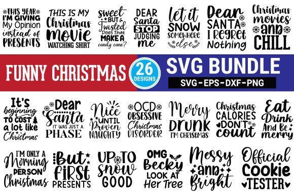 Download Funny Christmas SVG Bundle - Christmas Collection