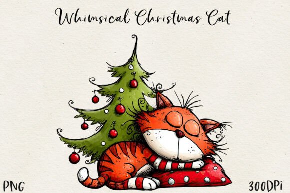 Download Cute Christmas Cat PNG - Christmas Collection