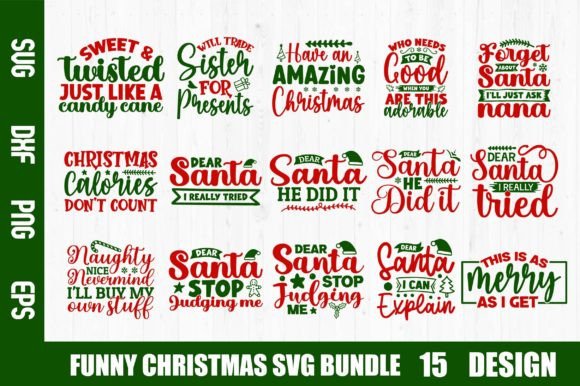 Download Funny Christmas SVG Bundle - Christmas Collection