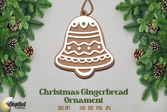 Download Gingerbread Laser Cut. XMas Ornament SVG - Xmas ornament svg Collection