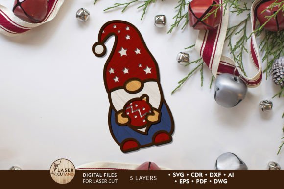 Download Christmas Gnome Decorative Laser Craft - Christmas Collection