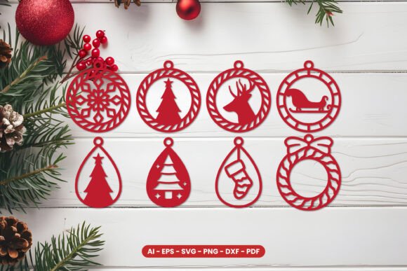 Download Christmas Earring Lasercut Bundle - Christmas Collection