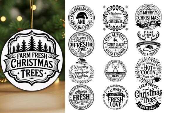 Download Vintage Christmas SVG Bundle, - Christmas Collection