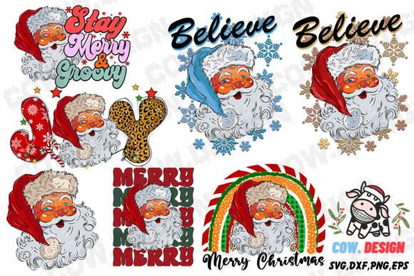 Download Santa Christmas Bundle SVG Sublimation - Christmas bundle Collection