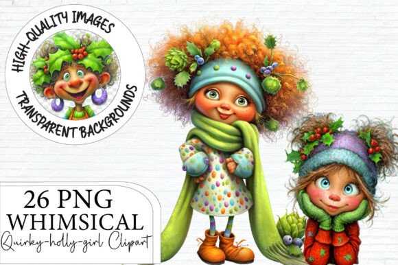 Download Whimsical Christmas Girl Graphics - Christmas Collection