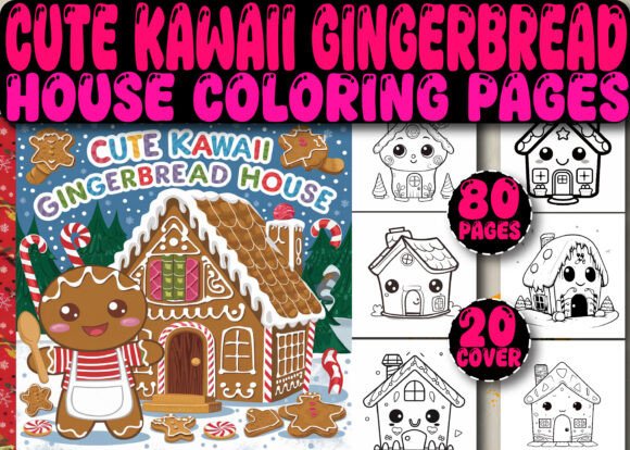 Download 80 COZY GINGERBREAD HOUSE COLORING PAGES - Gingerbread house Collection