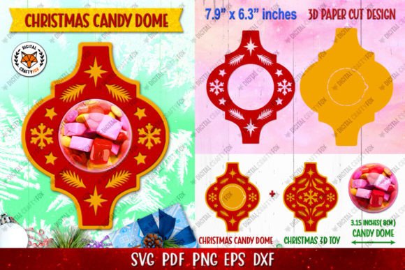 Download Arabesque Candy Dome, 3D Christmas Toy - Christmas Collection