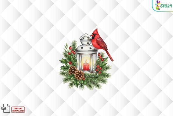 Download Christmas Cardinal Lantern PNG - Christmas Collection