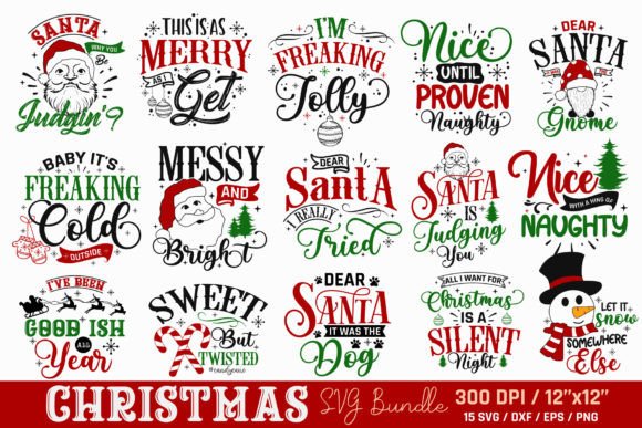 Download Funny Christmas SVG Bundle - Christmas Collection