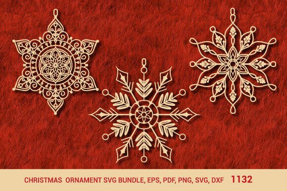 Download Christmas Wooden Ornament SVG Bundle1132 - Christmas Collection