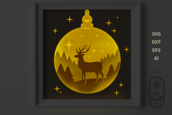 Download 3D Christmas Tree Globe Shadow Box SVG - Christmas Collection