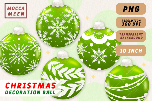 Download Green Christmas Ball Ornaments - Christmas Collection
