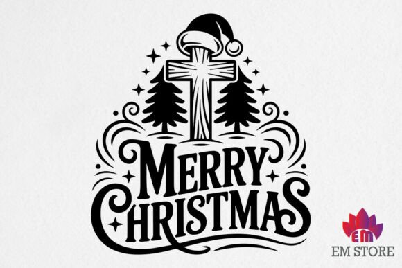 Download Religious Merry Christmas Cross SVG - Christmas Collection