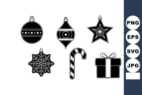Download Christmas Holiday Decorations Vector Set - Holiday decorations Collection
